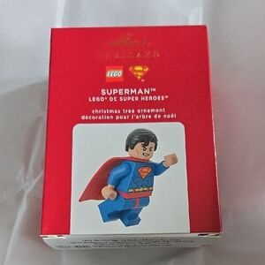 LEGO Superman Ornament in Red and Blue